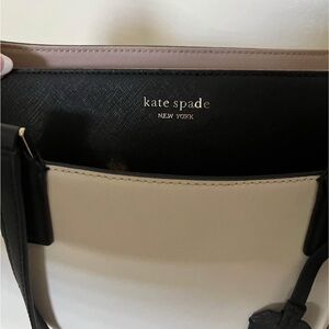 Kate Spade Black and Cream Shoulder Bag